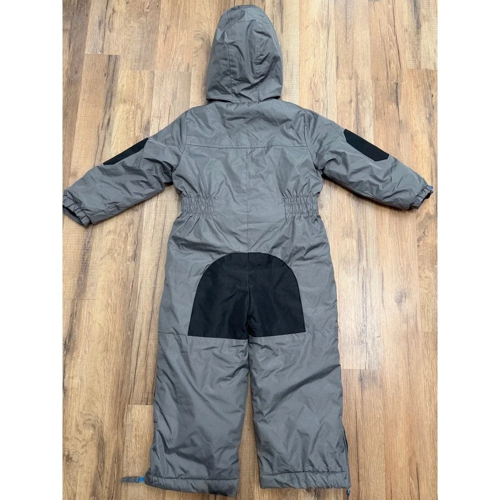 IXTREME Kids 4T Insulated Snowsuit Gray Black Hooded Winter Ski Snow Suit